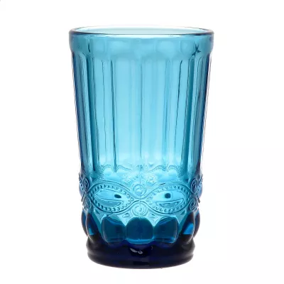 Bucatarie - Set 6 pahare pentru apa, 310 ml, albastre, hectarul.ro