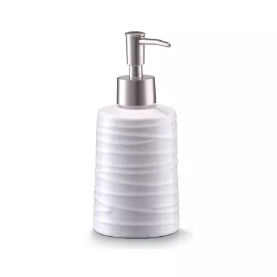 Set accesorii de baie, alb, din ceramica, Conic Zeller