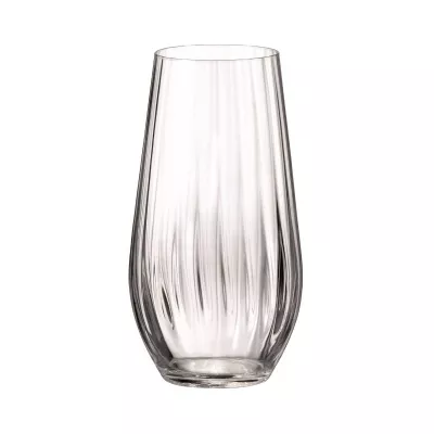 Bucatarie - Set de 6 pahare pentru apa, transparent, din cristal de Bohemia, 580 ml, Sarah Waterfall, hectarul.ro