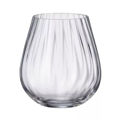 Bucatarie - Set de 6 pahare pentru coniac, transparent, din cristal de Bohemia, 380 ml, Sarah Waterfall, hectarul.ro