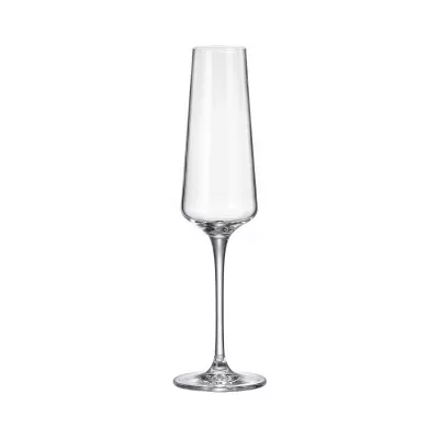 Set de 6 pahare pentru sampanie, transparent, din cristal de Bohemia, 160 ml, Winestar