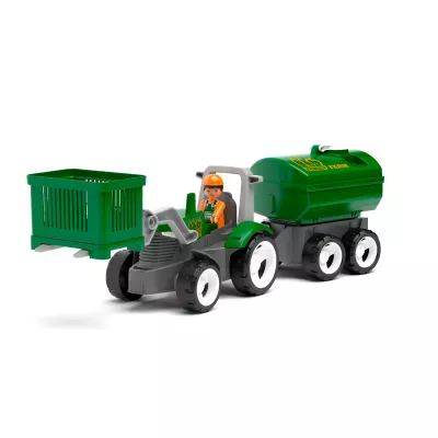 Set tractor cu 2 fermieri si accesorii MultiGO