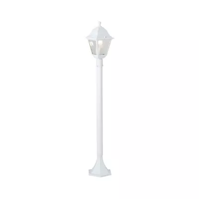 Mobilier terasa - Stalp de iluminat alb din metal Nissie 100cm Brilliant, hectarul.ro