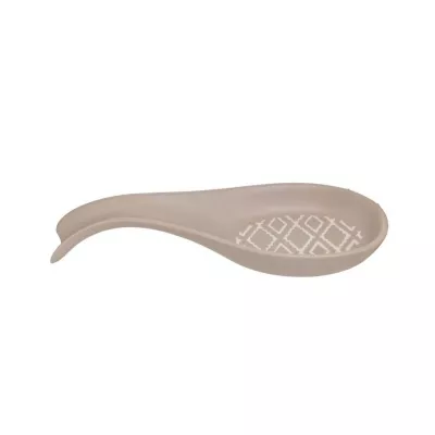 Bucatarie - Suport ceramic pentru lingura model  alb/bej 22 cm lungime, 8 cm latime , 3 cm inaltime, hectarul.ro