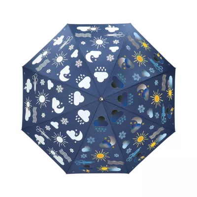 Umbrela de ploaie multicolora din poliester si otel Weather Esschert Design