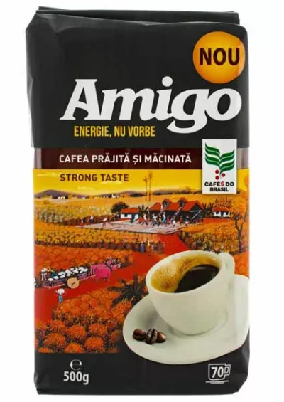 Cafea prajita si macinata 500g Amigo