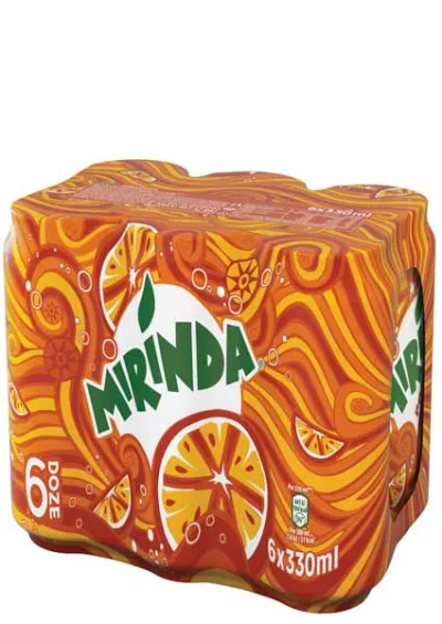 Racoritoare carbogazoasa Mirinda Orange 0.33L Cutie sixpack