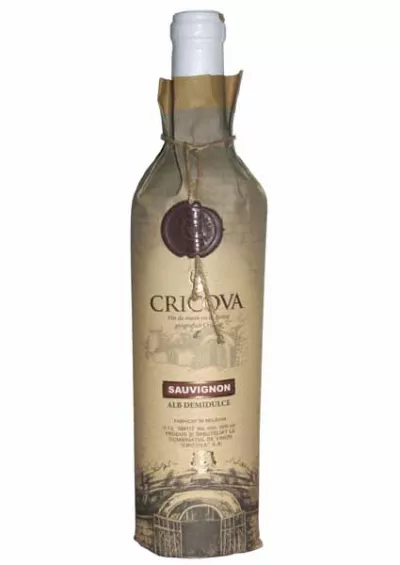 Vin alb demidulce Sauvignon Blanc Cricova Hartie 0.75L