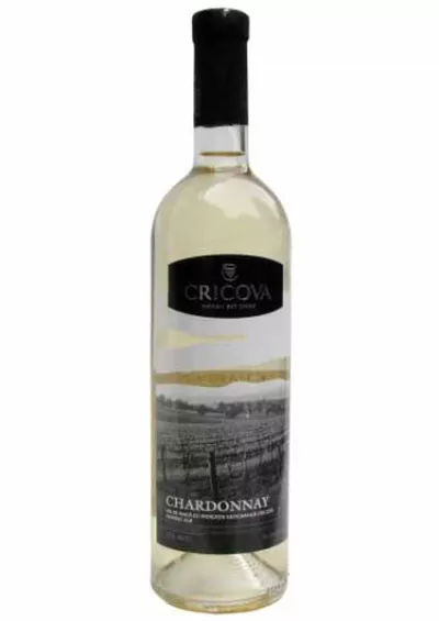 Vin alb demisec Chardonnay Cricova 0.75L
