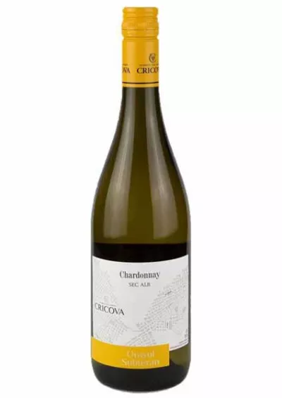 Vin alb sec Chardonnay Cricova Orasul Subteran 0.75L
