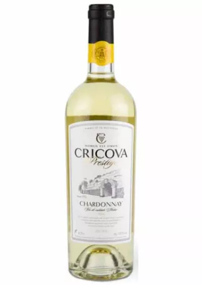 Vin alb sec Cricova Chardonnay Prestige 0.75L