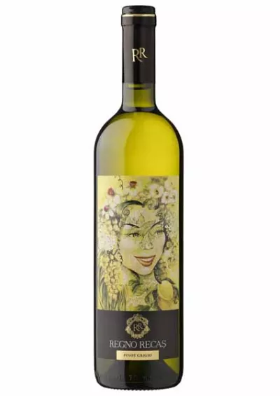 Vin alb sec Pinot Grigio 0.75L Recas Regno 