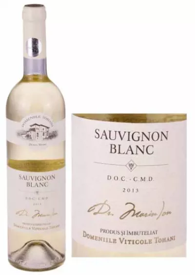Vin alb sec Sauvignon Blanc 0.75L Dmeniile Tohani