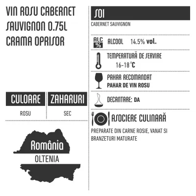 Crama Oprisor Cabernet Sauvignon 0.75L