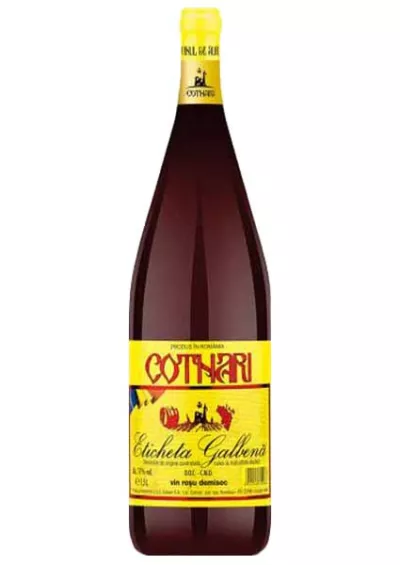 Vin rosu demisec Eticheta Galbena Cotnari 1.5L