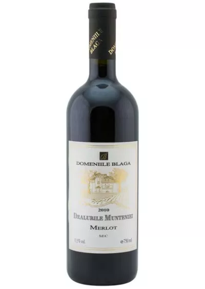 Vin rosu Merlot Dealurile Munteniei 0.75l Domeniile Blaga