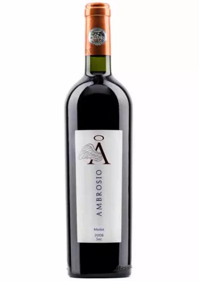 Vin rosu sec Merlot Ambrosio 0.75L