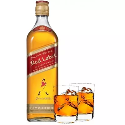 Whisky Johnnie Walker Red Label 0.7L + 2 pahare