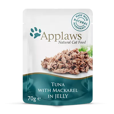 Applaws Cat plic File Ton & Macrou în aspic 70g