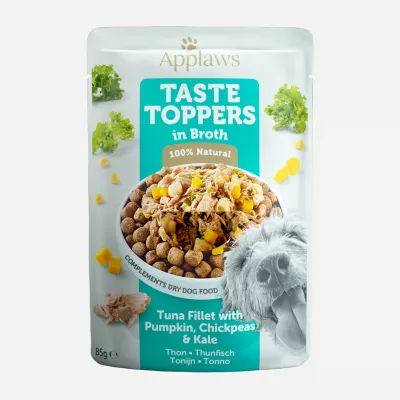 Hrană umedă câini - Applaws Dog plic Taste Toppers Ton & Legume în supă 85g, magazindeanimale.ro