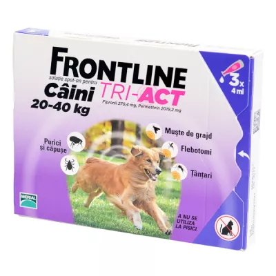 Frontline Tri-Act L (20 - 40 kg) x 3 pipete