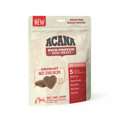 Biscuiți - Recompense ACANA Crunchy Beef Liver 100 gr, magazindeanimale.ro
