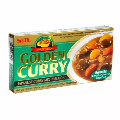 S&B Golden curry medium hot 220g