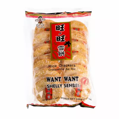 Snack dulce din orez WANT WANT 150g