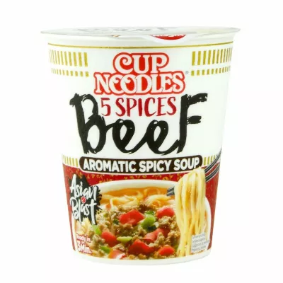 Supa instant 5 Spices Beef NISSIN CUP 64g