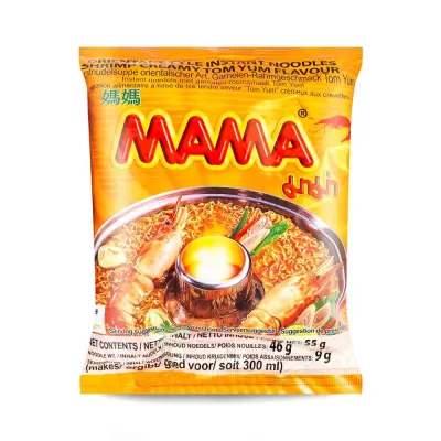 Supa instant tom yum de creveti (creamy) MAMA 55g