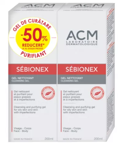 ACM SEBIONEX GEL DE CURATARE 200 mL,1+ AL 2-LEA LA 50%