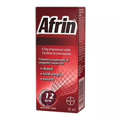 AFRIN 0,5 mg/ml x 1 SPRAY NAZ.,SOL. 0,5mg/ml BAYER S R L