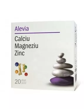 ALEVIA CALCIU MAGNEZIU ZINC 20PLICURI