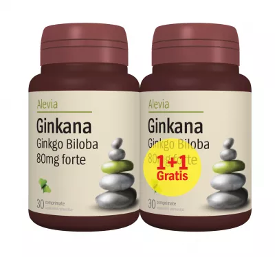 ALEVIA GINKANA GINKGO BILOBA 80MG 30+30CP