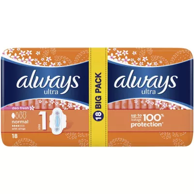ALWAYS DUO PACK DEO FRESH NORMAL 18