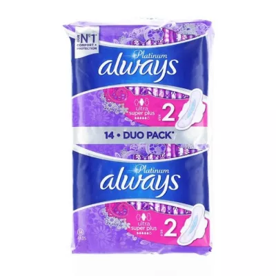 ALWAYS DUO PACK SUPER PLUS 14BUC