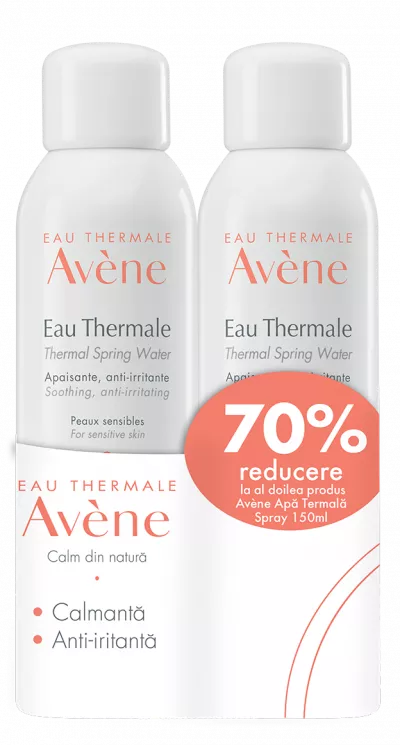 AVENE PROMO APA TERMALA 150ML + 70% RED LA AL DOILEA PRODUS