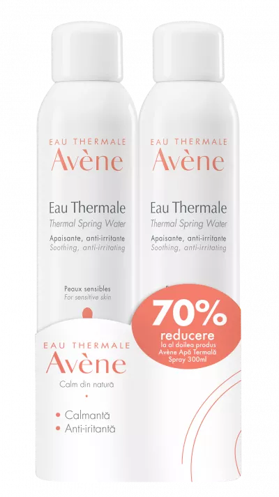 AVENE PROMO APA TERMALA 300ML + 70% RED LA AL DOILEA PRODUS