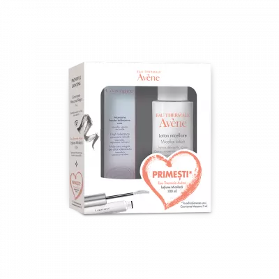 AVENE PROMO COUVRANCE MASCARA NEGRU 7ML + LOTIUNE MICELARA 100ML GRATIS