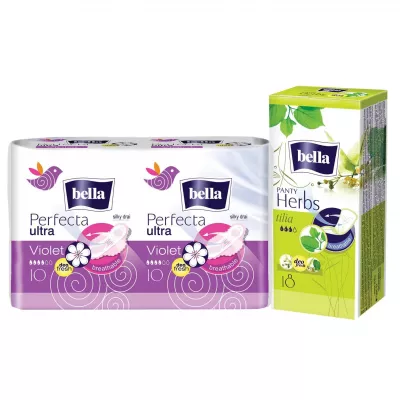 BELLA ABSORBANTE PERFECTA DUO VIOLET 2 X 10BUC+ PANTY 18BUC