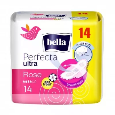 BELLA  ABSORBANTE PERFECTA ROSE 14BUC + BELLA PANTY SOFT 12BUC