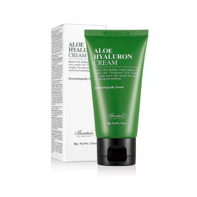 BENTON CREMA HIDRATANTA CU ALOE VERA SI ACID HIALURONIC, 50 mL