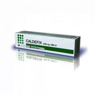 CALDEFIX 1000mg/880UI x 20 COMPR. EFF. 1000mg/880UI RECORDATI ROMANIA S