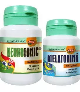 COSMOPHARM NEUROTONIC 30CAPS CADOU MELATONINA 3MG 10CAPS