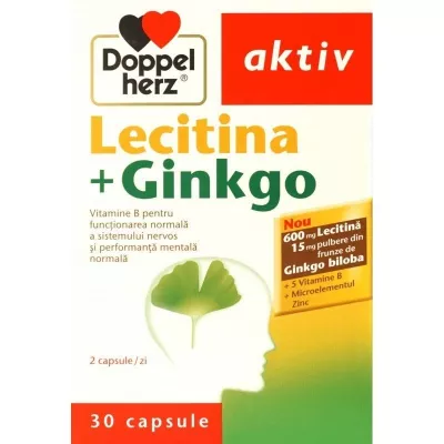 DOPPELHERZ AKTIV LECITINA+GINKGO 30CAPS