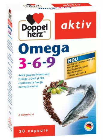 DOPPELHERZ AKTIV OMEGA 3-6-9 30CPS