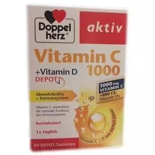 DOPPELHERZ AKTIV VITAMINA C 1000 MG VIT D 30CP