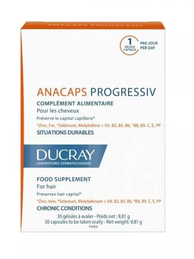 DUCRAY ANACAPS PROGRESSIV 30 CPS