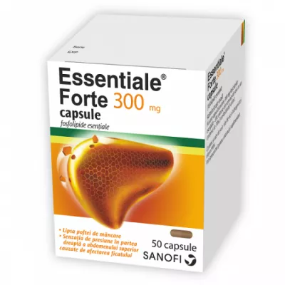 ESSENTIALE FORTE 300 mg x 50 CAPS. 300mg SANOFI ROMANIA S R L