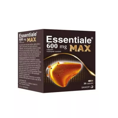 ESSENTIALE MAX 600 mg x 30 CAPS. 600mg SANOFI ROMANIA SRL